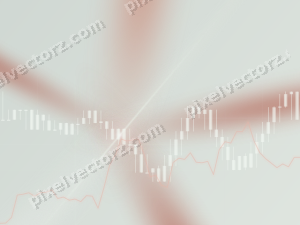 Zarter Pastell Diagramm Hintergrund in Rot und Orange