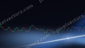 Leuchtender Neon Diagramm Hintergrund in Blau