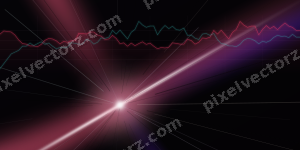 Leuchtender Neon Diagramm Hintergrund in Rosa und Bernstein