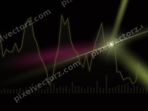 Leuchtender Neon Diagramm Hintergrund in Limette und Rosa