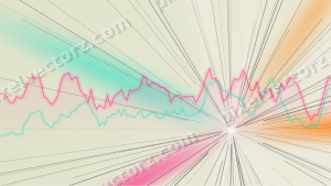 Zarter Pastell Diagramm Hintergrund in Rosa und Orange