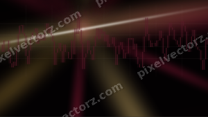 Leuchtender Neon Diagramm Hintergrund in Rosa und Bernstein