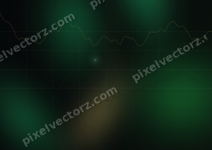Leuchtender Neon Diagramm Hintergrund in Grün und Bernstein