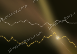 Leuchtender Neon Diagramm Hintergrund in Bernstein und Orange