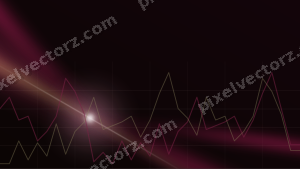 Leuchtender Neon Diagramm Hintergrund in Rosa und Gelb