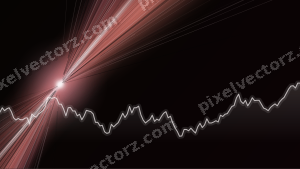 Leuchtender Neon Diagramm Hintergrund in Rosa und Rot