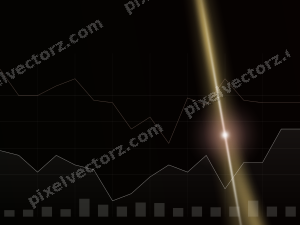 Leuchtender Neon Diagramm Hintergrund in Rot und Orange