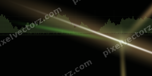 Leuchtender Neon Diagramm Hintergrund in Limette und Gelb