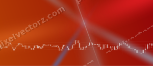 Leuchtender Neon Diagramm Hintergrund in Blau und Rot