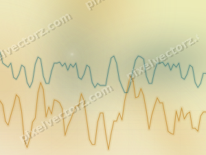 Zarter Pastell Diagramm Hintergrund in Bernstein und Dunkelpetrol