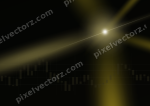 Leuchtender Neon Diagramm Hintergrund in Bernstein und Gelb