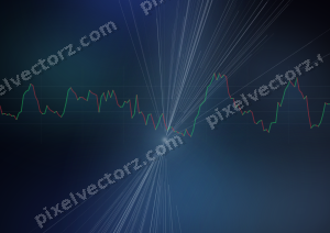 Leuchtender Neon Diagramm Hintergrund in Türkis und Blau
