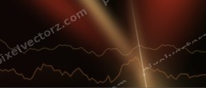 Leuchtender Neon Diagramm Hintergrund in Orange und Bernstein