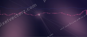 Leuchtender Neon Diagramm Hintergrund in Rosa und Blau