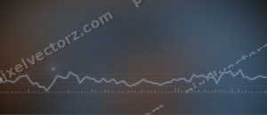 Leuchtender Neon Diagramm Hintergrund in Blau und Orange