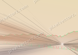 Zarter Pastell Diagramm Hintergrund in Orange und Blau