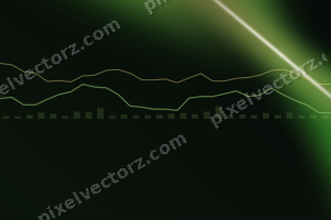 Leuchtender Neon Diagramm Hintergrund in Limette und Gelb