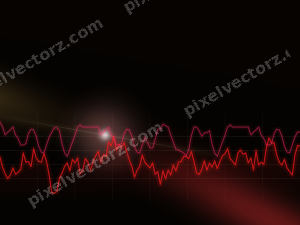 Leuchtender Neon Diagramm Hintergrund in Rot und Orange