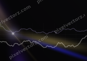 Leuchtender Neon Diagramm Hintergrund in Blau und Violett