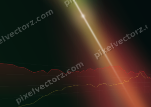 Leuchtender Neon Diagramm Hintergrund in Rot und Orange