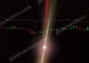 Leuchtender Neon Diagramm Hintergrund in Rosa und Rot