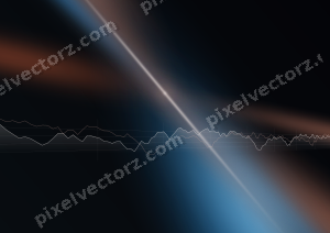 Leuchtender Neon Diagramm Hintergrund in Orange und Türkis