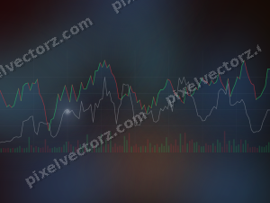 Leuchtender Neon Diagramm Hintergrund in Blau und Rot