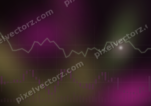 Leuchtender Neon Diagramm Hintergrund in Magenta und Limette
