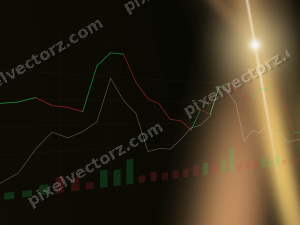 Leuchtender Neon Diagramm Hintergrund in Bernstein und Orange