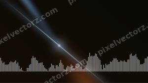 Leuchtender Neon Diagramm Hintergrund in Blau und Orange