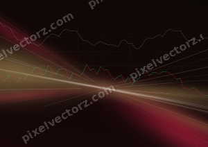Leuchtender Neon Diagramm Hintergrund in Rosa und Rot