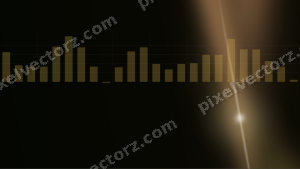 Leuchtender Neon Diagramm Hintergrund in Bernstein und Orange