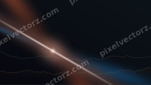 Leuchtender Neon Diagramm Hintergrund in Orange und Türkis