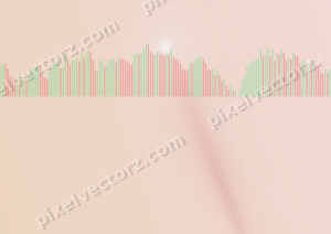 Zarter Pastell Diagramm Hintergrund in Rot und Dunkelgrün
