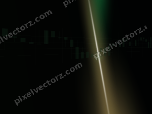 Leuchtender Neon Diagramm Hintergrund in Grün und Bernstein