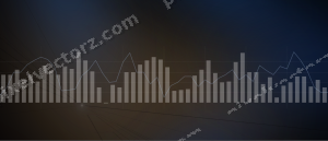 Leuchtender Neon Diagramm Hintergrund in Blau und Rot