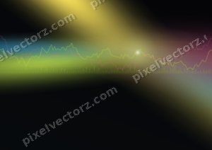 Leuchtender Neon Diagramm Hintergrund in Limette und Bernstein