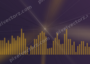 Leuchtender Neon Diagramm Hintergrund in Bernstein und Violett