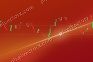 Leuchtender Neon Diagramm Hintergrund in Orange und Bernstein