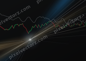 Leuchtender Neon Diagramm Hintergrund in Blau und Rot