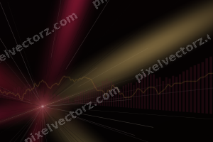 Leuchtender Neon Diagramm Hintergrund in Rosa und Bernstein