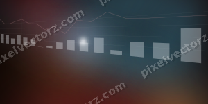 Leuchtender Neon Diagramm Hintergrund in Blau und Rot