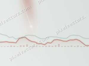 Zarter Pastell Diagramm Hintergrund in Rot und Orange