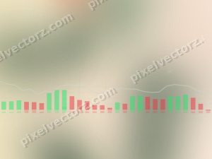 Zarter Pastell Diagramm Hintergrund in Dunkelgrün und Rot