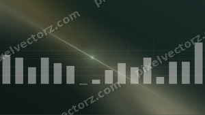 Leuchtender Neon Diagramm Hintergrund in Dunkelgrün und Bernstein