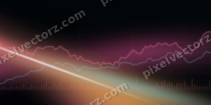 Leuchtender Neon Diagramm Hintergrund in Rosa und Türkis