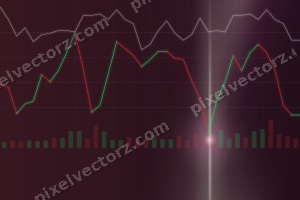 Leuchtender Neon Diagramm Hintergrund in Dunkelmagenta und Rosa