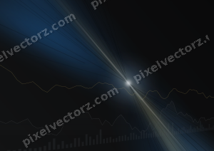 Leuchtender Neon Diagramm Hintergrund in Blau und Bernstein