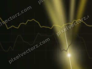 Leuchtender Neon Diagramm Hintergrund in Bernstein und Gelb