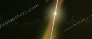Leuchtender Neon Diagramm Hintergrund in Gelb und Rot